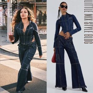 Jaded London denim corset jacket